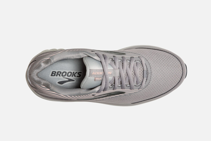 Brooks Addiction Walker Suede Loopschoenen Dames - Grijs - 375162QCE